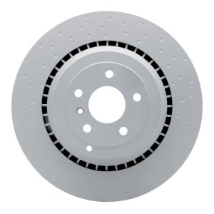 Mercedes-Benz R63 AMG Brake Rotor (1) - Rear - R1 Concepts - Hi-Carbon Alloy GEOMET Coated Rotor - Dimpled - `07-`11